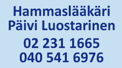 Hammaslääkäri Päivi Luostarinen logo